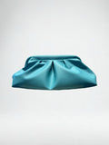 MARCI Marceline Mini Clutch — soft vegan leather clutch with a draped, sculptural silhouette