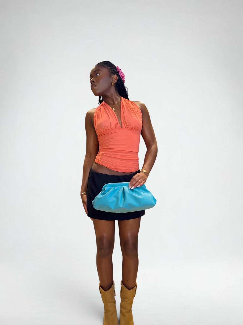 Handmade Marceline Mini Clutch by MARCI in soft vegan leather